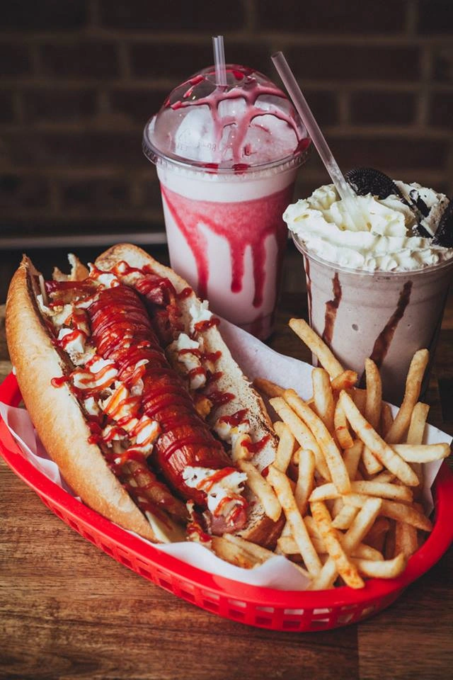 Breakfast hot dog combo